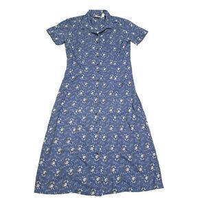 Liz Claiborne Blue Floral Midi Dress